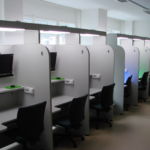 Set of sensory evaluation booths Set of sensory evaluation booths